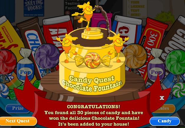 candy quest prize